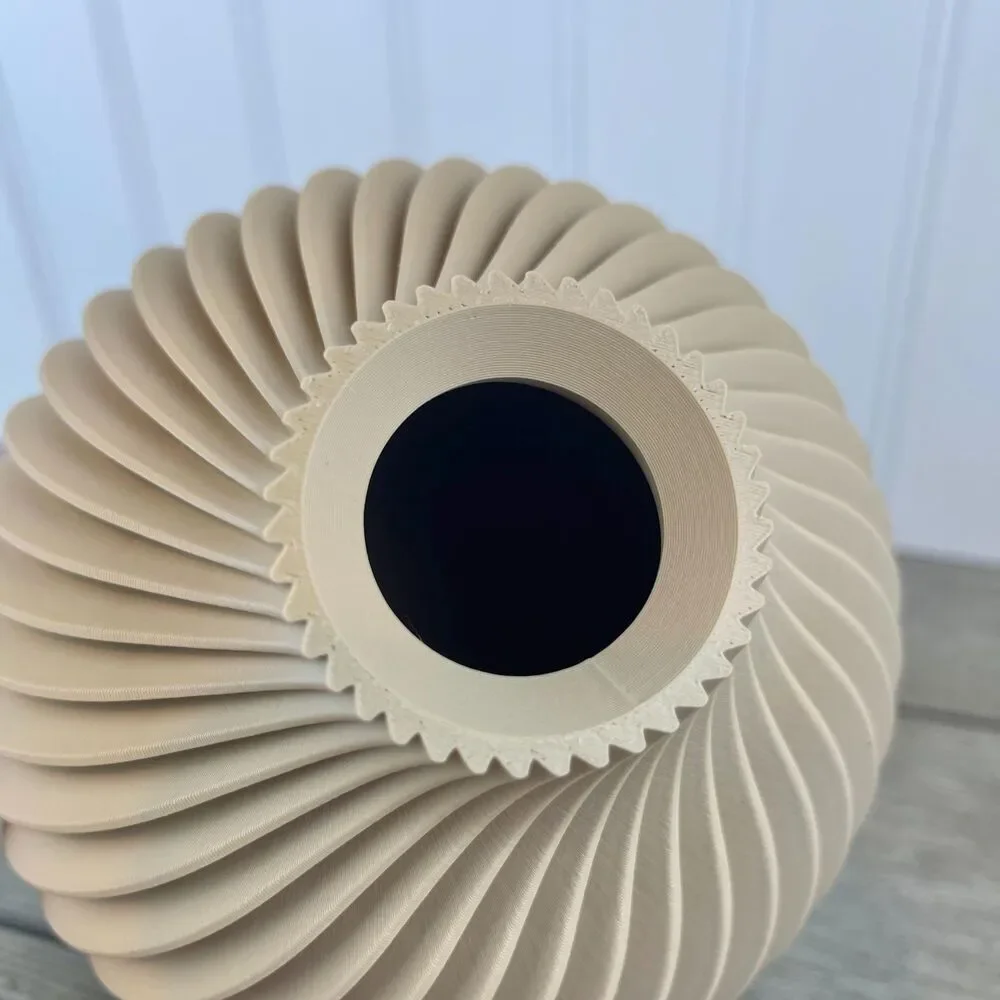 Unique Spiral Modern Flower Vase, The Kivan Vase, Plant Lover
